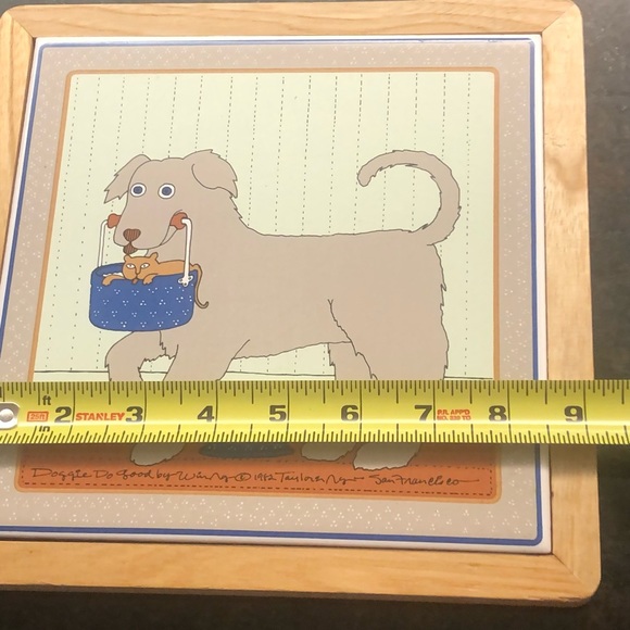 Vintage Taylor & NG “Doggie Do Good” Kitchen Wall Decor / Trivet - Picture 4 of 5